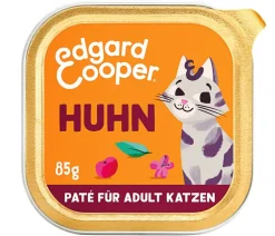Edgard & Cooper Nassfutter für Katzen Freilaufhuhn Paté Adult, 16 x 85 g