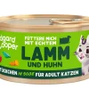 Edgard & Cooper Nassfutter für Katzen Lamm & Freilandhuhn Stückchen in Soße Adult, 18 x 85 g