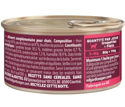 Edgard & Cooper Nassfutter für Katzen Mischpaket Paté Adult, 4 x 8x85 g