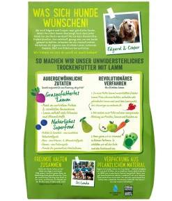 Edgard & Cooper Trockenfutter für Hunde, Unwiderstehliches Grasgefüttertes Lamm Adult