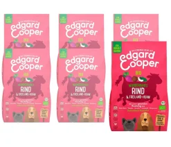 Edgard & Cooper Trockenfutter für Hunde, Bio, Wunderbares Rind & Freiland-Huhn Adult