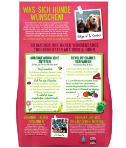 Edgard & Cooper Trockenfutter für Hunde, Bio, Wunderbares Rind & Freiland-Huhn Adult