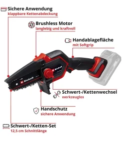 Einhell Akku-Astkettensäge GE-PS 18/15 Li BL-Solo