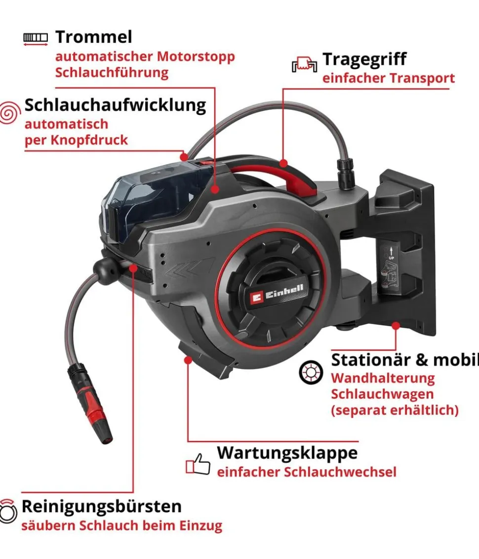 Einhell Akku-Schlauchtrommel GE-HR 18/30-1 Li-Solo