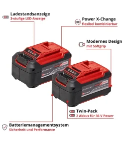 Einhell Akku 2x 18 V 5,2 Ah PXC-Twinpack