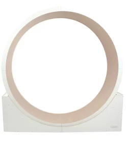 Elmato® Katzenlaufrad Simba L, stehend, weiß/beige