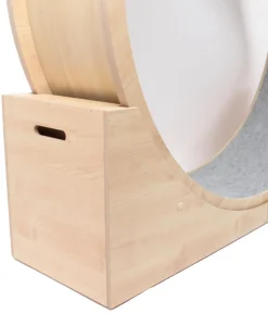 Elmato® Katzenlaufrad Simba L, stehend, natur/grau