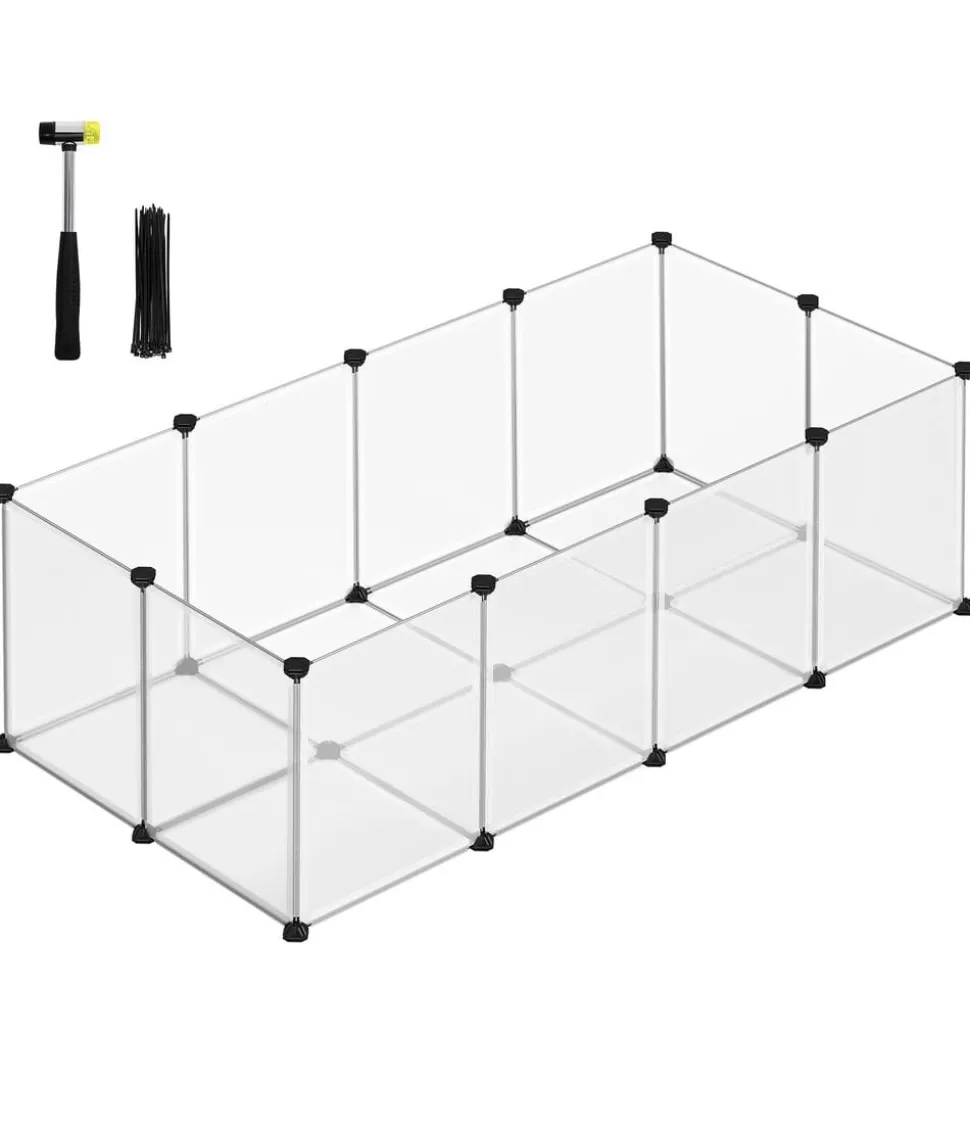 Feandrea Freigehege aus Kunststoff, ca. B143/H46/T73 cm