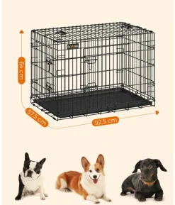 Feandrea Hundekäfig XXL mit 2 Türen