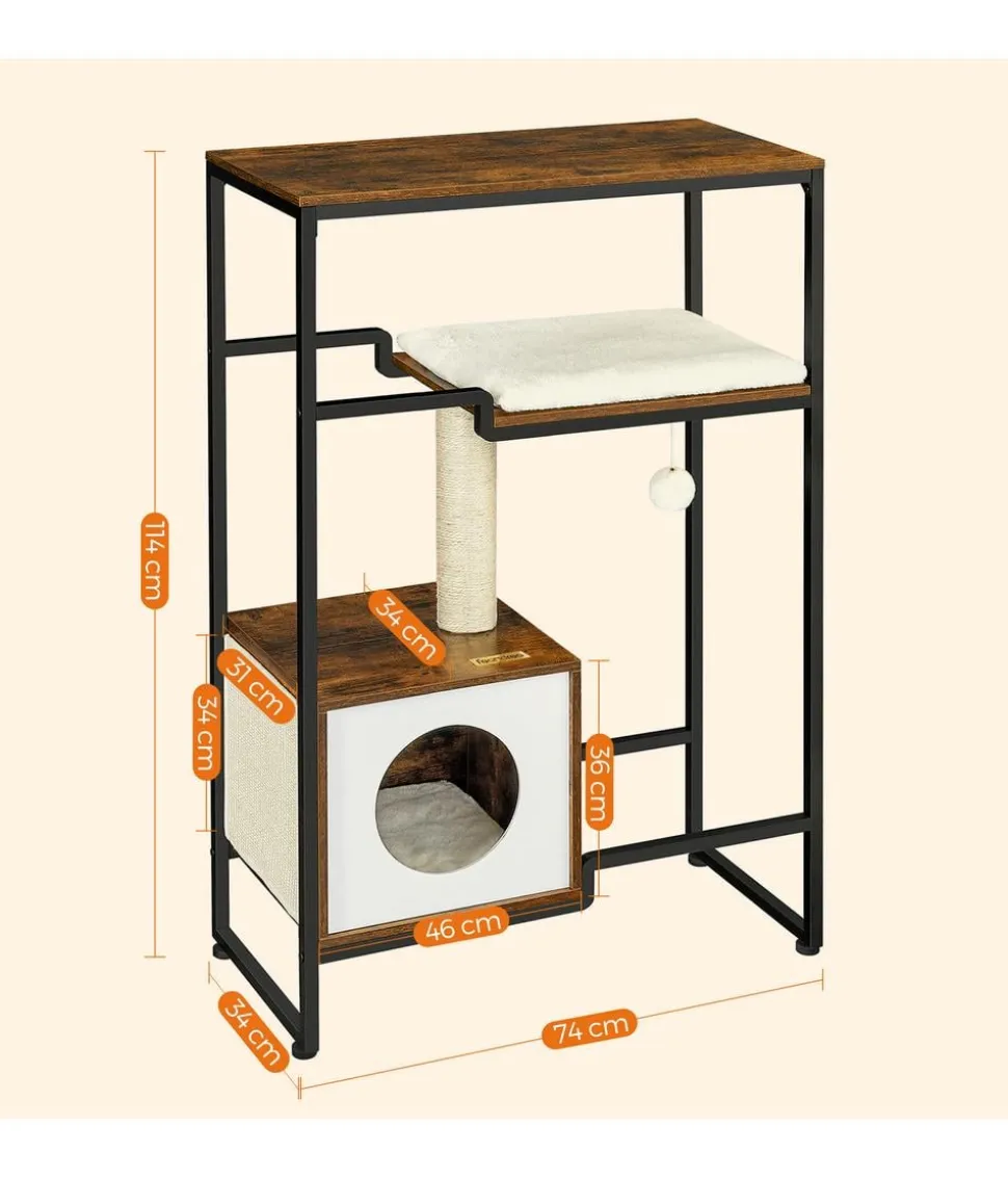 Feandrea Kratzbaum, braun, ca. B74/H114/T34 cm