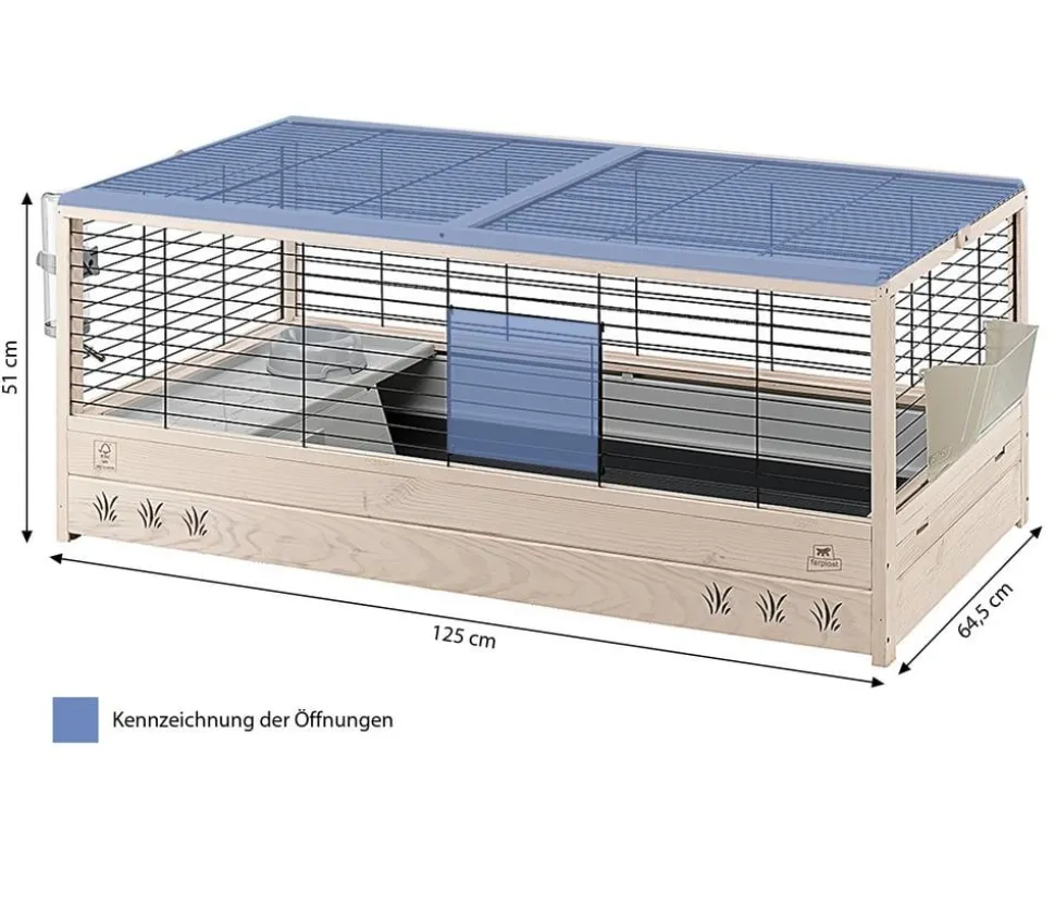 ferplast Nagerheim Arena 120, hellbraun, ca. B125/H51/T64 cm