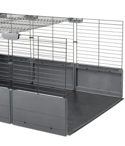 ferplast Nagerheim Multipla Maxi, schwarz, ca. B142/H50/T72 cm