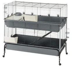 ferplast Nagerheim Rabbit 120 Double, grau, ca. B118/H117/T58 cm