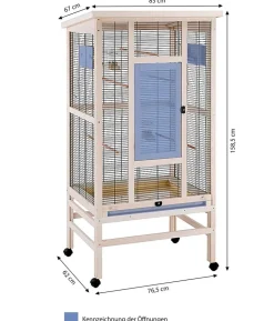 ferplast Vogelvoliere Wilma, hellbraun