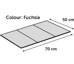 Flamingo Kühlmatte Fresk Drop, rechteckig, fuchsia