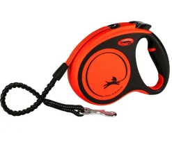 flexi® Hundeleine Gurt-Leine XTREME, Medium, schwarz/orange, 5 m