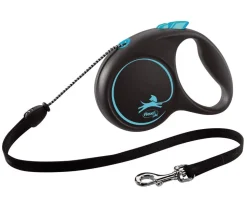 flexi® Hundeleine Seil-Leine Black Design, Medium, 5 m