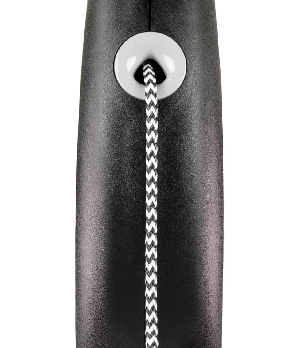 flexi® Hundeleine Seil-Leine Black Design, Medium, 5 m