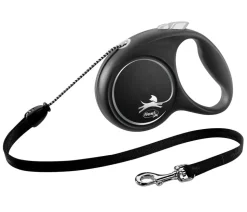 flexi® Hundeleine Seil-Leine Black Design, Medium, 5 m