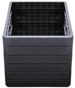 Garantia Kunststoff-Hochbeet Ergo Quadro Wood inkl. Wassersparsystem