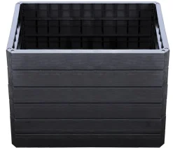Garantia Kunststoff-Hochbeet Ergo Quadro Wood inkl. Wassersparsystem