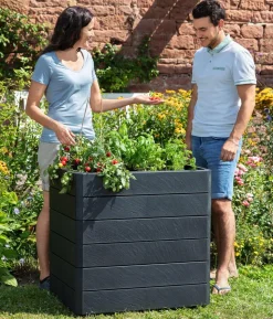 Garantia Kunststoff-Hochbeet Ergo Stone inkl. Wassersparsystem