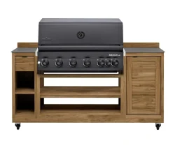 garbou Outdoor-Küche Trolley mit Grill, ca. B171/H121/T62 cm