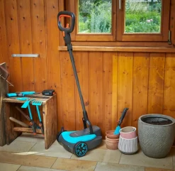 GARDENA Akku-Rasenmäher-Set HandyMower 22/18V P4A, ca. B34,5/H126/T38,5 cm