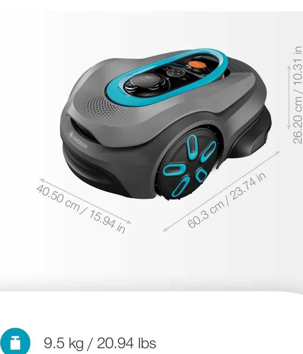 GARDENA Mähroboter smart SILENO sense 600 m², ca. B60,3/H26,2/T40,5 cm