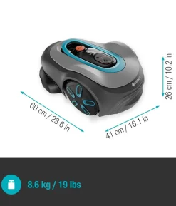 GARDENA Mähroboter smart SILENO pro 600 m², ca. B41/H60/T26 cm