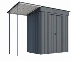 Globel Gerätehaus Planus 64, inkl. Schleppdach, ca. B242/H197/T124 cm