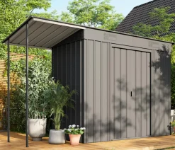 Globel Gerätehaus Planus 84, inkl. Schleppdach, ca. B324/H197/T124 cm