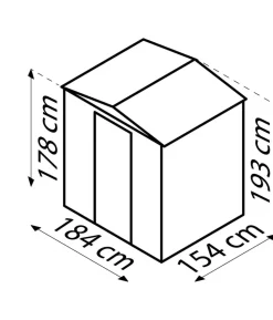 Globel Gerätehaus Somnium 65, ca. B184/H193/T154 cm