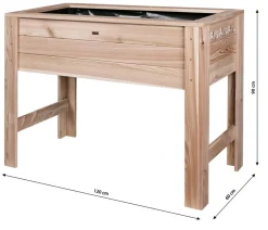 Golla Holz-Balkonhochbeet Lärche, ca. B120/H90/T60 cm
