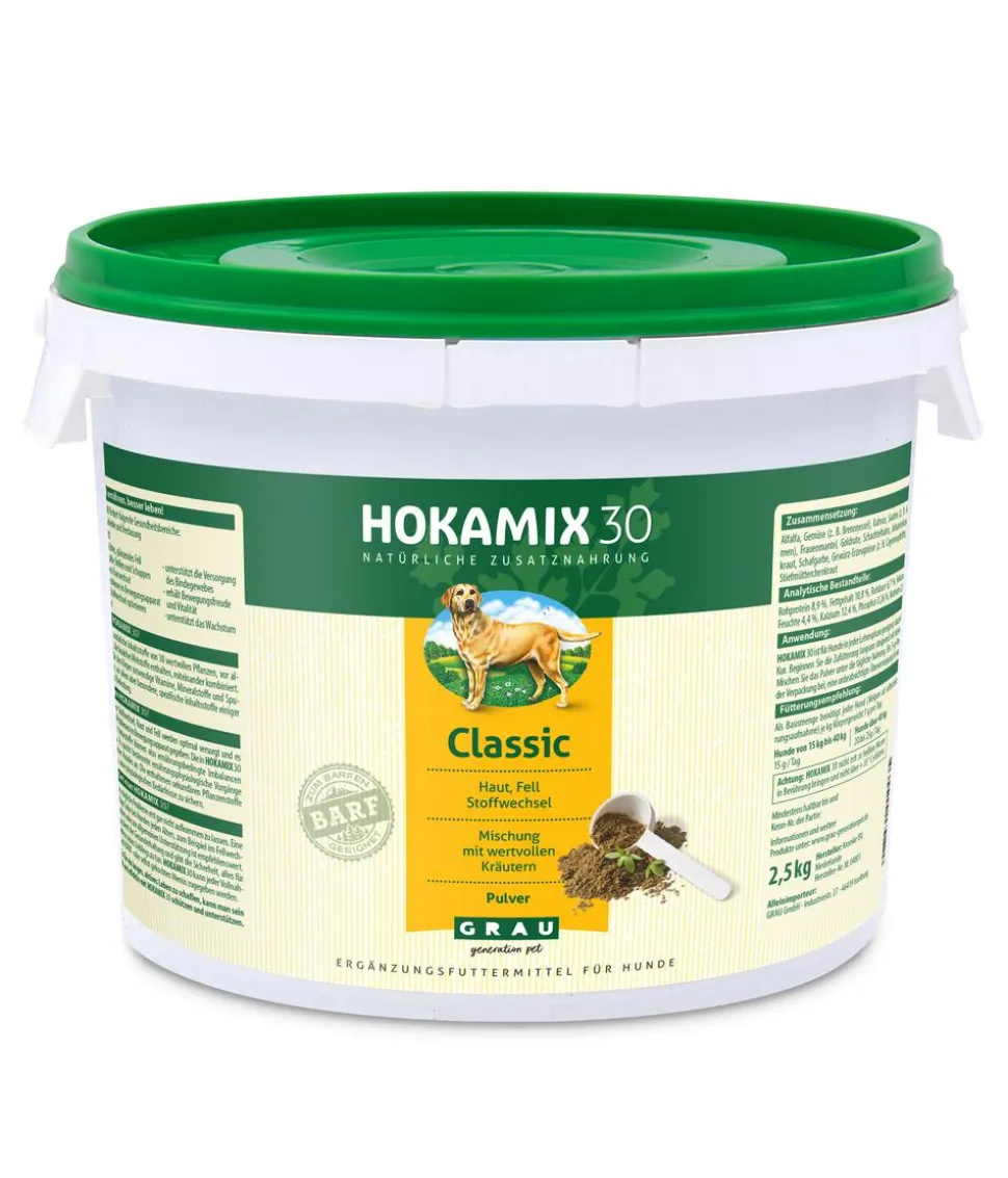 GRAU Ergänzungsfuttermittel für Hunde Hokamix 30 Classic Pulver