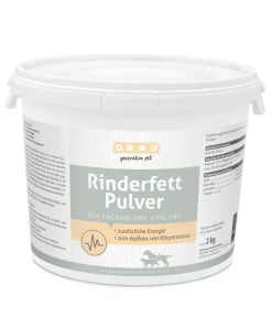 GRAU Ergänzungsfuttermittel für Hunde und Katzen Rinderfett Pulver, 2 kg