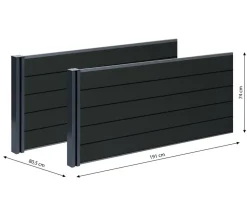 Gutta Hochbeeterweiterung Elevada, ca. B191/H74/T80,5 cm