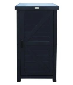 Habau Holz-Gartenschrank Alan, anthrazit, ca. B45/H91/T45 cm