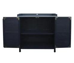 Habau Holz-Gartenschrank Roger, anthrazit, ca. B98/H95/T48 cm