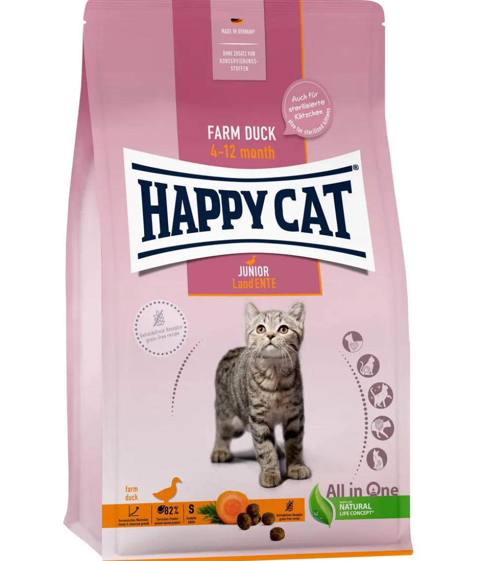 Happy Cat Trockenfutter für Katzen Young Junior