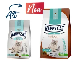 Happy Cat Trockenfutter für Katzen Care Haut & Fell