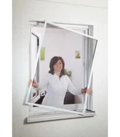 Hecht Fliegengitter Fensterbausatz COMPACT, ca. B100/H120 cm