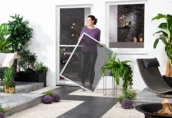 Hecht Fliegengitter Fenster mit Pollenschutz, ca B100/H120 cm