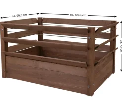 Hecht Holz-Kräuterhochbeet, ca. B125/H73/T91 cm