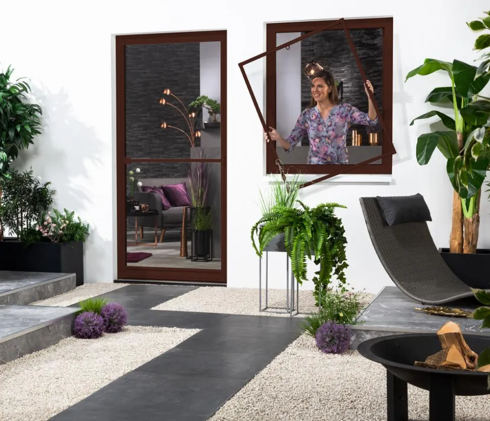Hecht Insektenschutz-Fensterbausatz Basic, ca. B80/H100 cm