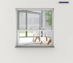 Hecht Insektenschutzrollo elektrisch, inkl. Solarpanel, ca. B130/H160 cm