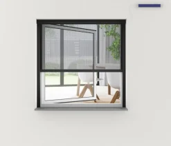 Hecht Insektenschutzrollo elektrisch, inkl. Solarpanel, ca. B110/H220 cm