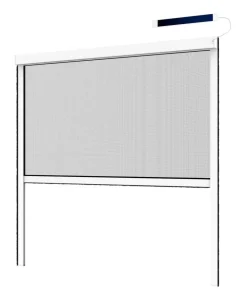 Hecht Insektenschutzrollo elektrisch, inkl. Solarpanel, ca. B110/H220 cm