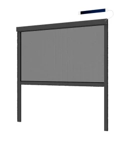 Hecht Insektenschutzrollo elektrisch, inkl. Solarpanel, ca. B130/H160 cm