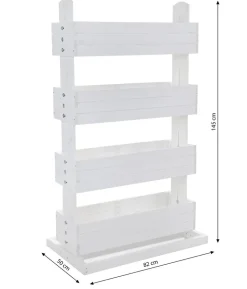 Hecht Vertikales Holz-Hochbeet Cube 4, ca. B82/H145/T50 cm